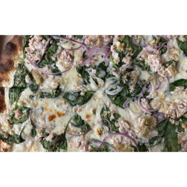 The Chicken Florentine Pizza.